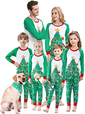 Photo 1 of shelry Christmas Family Matching Pajamas Women Cotton Jammies Men Clothes Sleepwear Long Sleeve Pjs- 3T