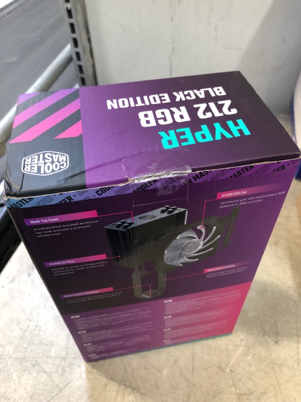 Photo 3 of Cooler Master Hyper 212 RGB Black Edition w/LGA1700 Computer case, Processor 12
