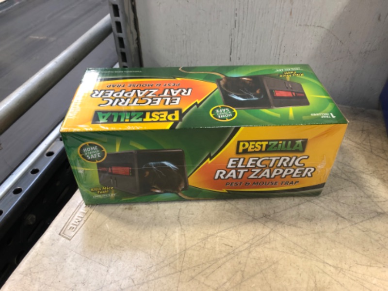 Photo 2 of Pestzilla Rat Zapper – Rechargeable Electric Mouse Trap – Effective & Humane Mouse Traps Indoor for Home – Safe & Clean Rat Trap, No Touch & No Clean (1 Pack) FACTORY SEALED