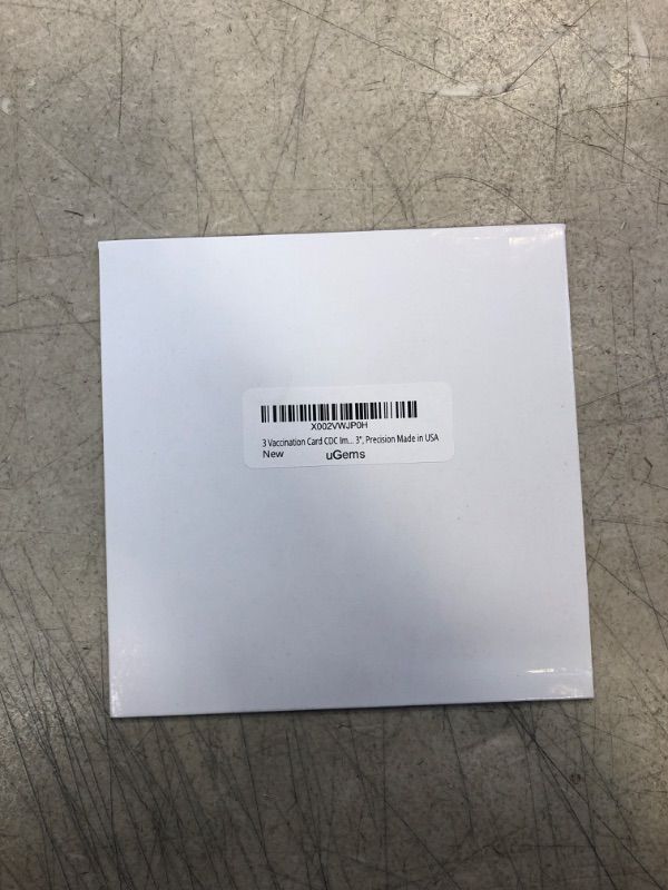 Photo 1 of 3 Vaccination Card CDC Immunization Record Holder Protectors 8-mil for Cards Up to 4" x 3", Precision Made in USA / PRODUCT IS FACTORY SEALED 
