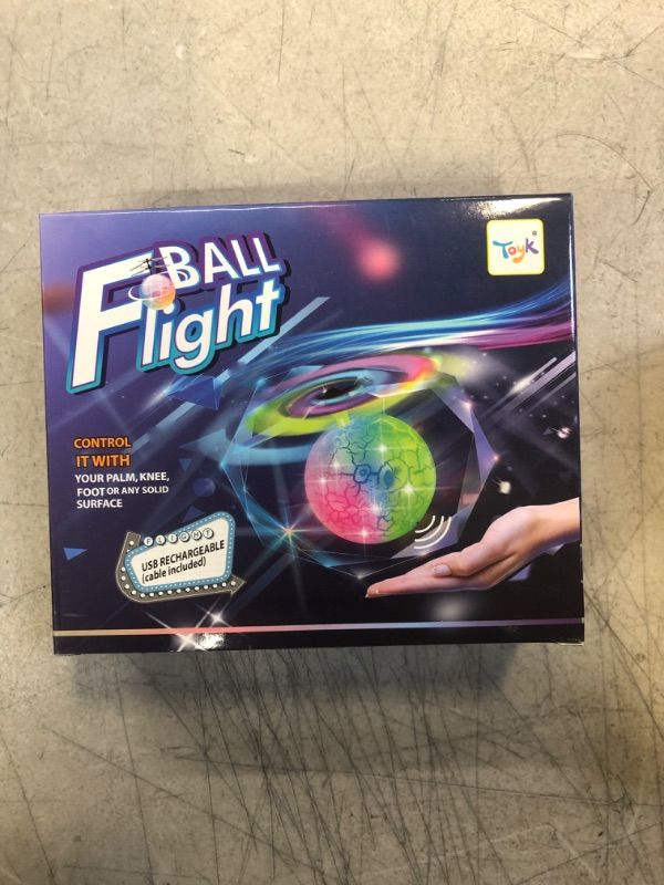 Photo 2 of Flying Toy Ball Infrared Induction RC Flying Toy Built-in LED Light Disco Helicopter Shining Colorful Flying Drone Indoor and Outdoor Games Toys for 3 4 5 6 7 8 9 10 Year Old Boys and Girls / FACTORY SEALED