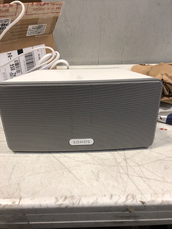 Photo 3 of Sonos Play:3 - Mid-Sized Wireless Smart Home Speaker for Streaming Music, Amazon certified and works with Alexa. (White) PLAY:3 White