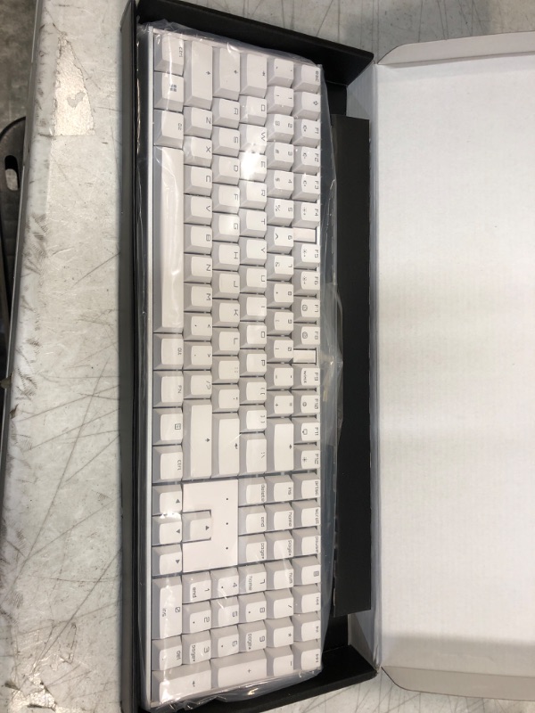 Photo 2 of Cherry MX 3.0 S Wired Mechanical Gaming Keyboard. Aluminum Housing Built for Gamers w/MX Red Silent Switches. RGB Backlit Color Display Over 16m Colors. from The Makers of MX. Full Size. Pure White.