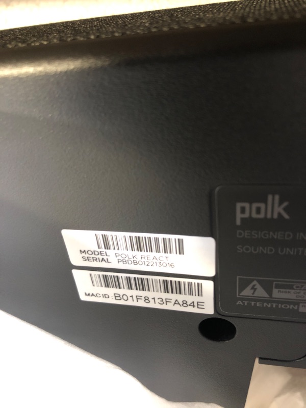 Photo 4 of Polk Audio React Sound Bar, Dolby & DTS Virtual Surround Sound, Next Gen Alexa Voice Engine with Calling & Messaging Built-in, Expandable to 5.1 with Matching React Subwoofer & SR2 Surround Speakers Soundbar