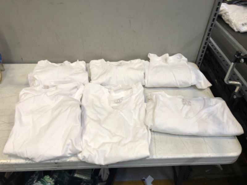 Photo 1 of 6 PACK OF 2XL WHITE T SHIRTS 