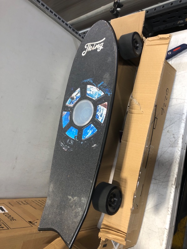 Photo 3 of Electric Skateboard Electric Longboard with Remote Control Electric Skateboard ,450W Hub-Motor,18.6 MPH Top Speed,7.6 Miles Range,3 Speeds Adjustment,12 Months Warranty