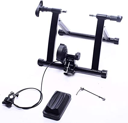Photo 1 of BalanceFrom Bike Trainer Stand Steel Bicycle Exercise Magnetic Stand with Front Wheel Riser Block Silver(SIMILAR TO STOCK PHOTO)