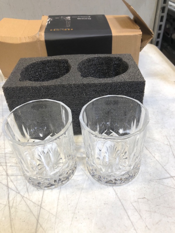 Photo 1 of 2 PC WHISKEY GLASSES 