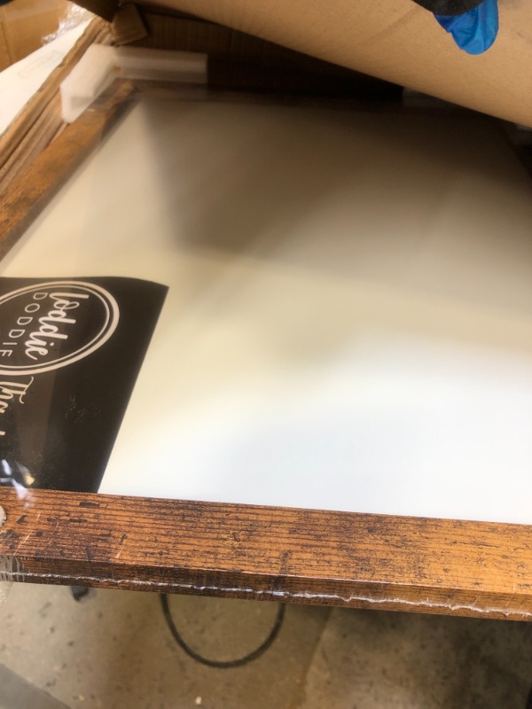 Photo 1 of Loddie Doddie - Erase Board, Dry Erase Board for Wall, Magnetic Board with Built-in Marker Tray, Erase Board for Wall with White Frame, 24 inches x 36 inches 24x36 White Frame
