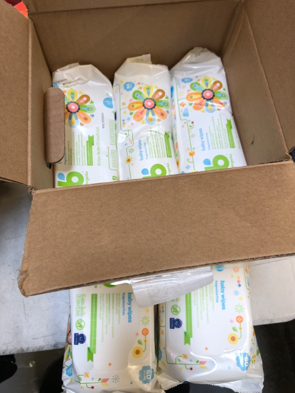 Photo 2 of Babyganics Face Hand and Baby Wipes Fragrance Free -- 80 Wipes Each / Pack of 5
