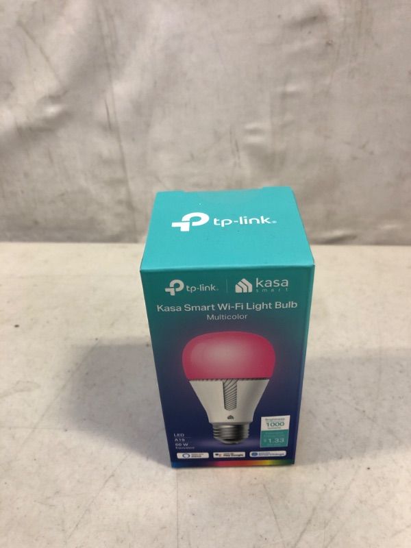 Photo 3 of Kasa Smart Bulb, Dimmable Color Changing Light Bulb Work with Alexa and Google Home, 1000 Lumens 60W Equivalent, Amazon CFH&FFS, 2.4Ghz WiFi only, No Hub Required, 2-Year Warranty, 1-Pack (KL135) factory sealed