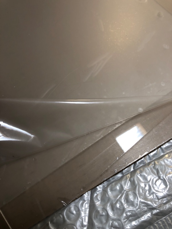 Photo 1 of Desk Shields for Classroom - Clear Acrylic Plexiglass Barrier for Counter, Trifold Sneeze Guard for Desk, Restaurant, Table, Classroom, Teacher, Student 20"W x 19"H x 15"D