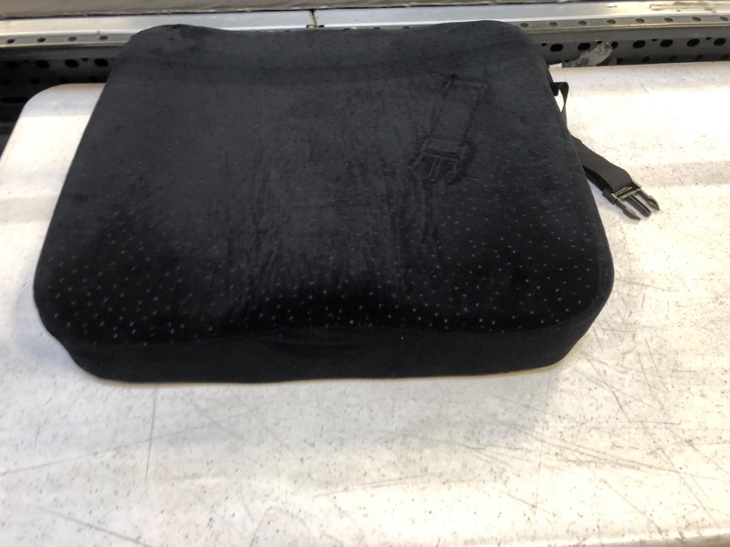 Photo 2 of Aeris Memory Foam Seat Cushion for Office Chairs - Car Seat Cushion for Sciatica Pain - Carry Handle - Washable Cover-For Sitting Long Hours & Driving-Perfect for Truck Seats,Wheelchairs,Tailbone Pain
