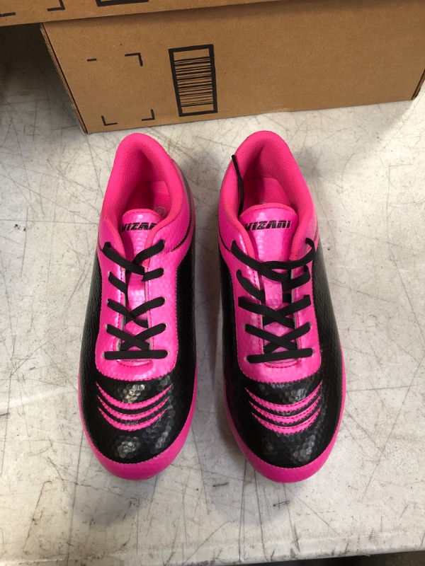 Photo 1 of CLEETS - SIZE 5 KIDS SOCCER CLEAT NEON PINK AND BLACK 