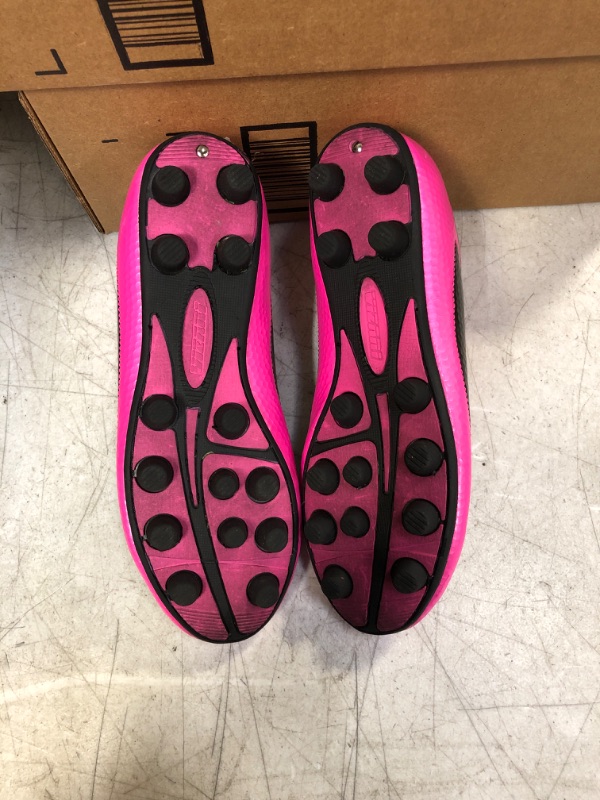 Photo 2 of CLEETS - SIZE 5 KIDS SOCCER CLEAT NEON PINK AND BLACK 