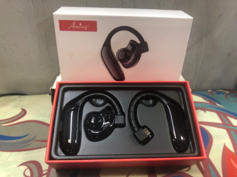 Photo 2 of AMINY Bluetooth Headset Wireless Bluetooth Earpiece-Compatible with Android/iPhone/Smartphones/Laptop-28 Hrs Playing Time V5.2 Bluetooth Earbuds Wireless Headphones with Noise Cancelling Mic
Roll over image to zoom in





AMINY Bluetooth Headset Wireless