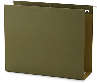 Photo 1 of Blue Summit Supplies Extra Capacity Hanging File Folders, 25 Reinforced Hang Folders, Heavy Duty 4 Inch Expansion, Designed for Bulky Files and Charts, Letter Size, Standard Green, 25 Pack
Visit the Blue Summit