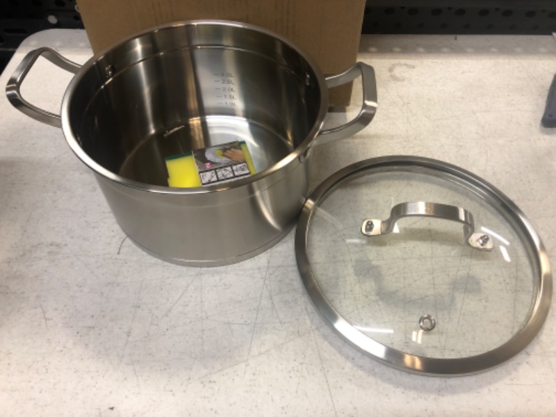 Photo 2 of 5 Quart Stockpot Stainless Steel Stockpot with Lid Stainless pot Soup pot