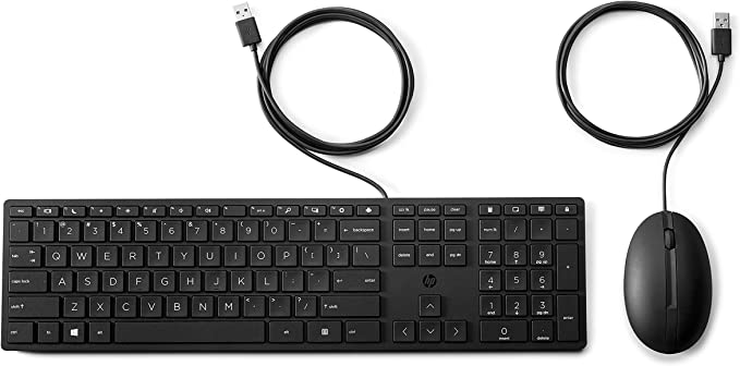 Photo 1 of HP 320MK Wired Desktop Mouse and Keyboard Combo (9SR36AA)