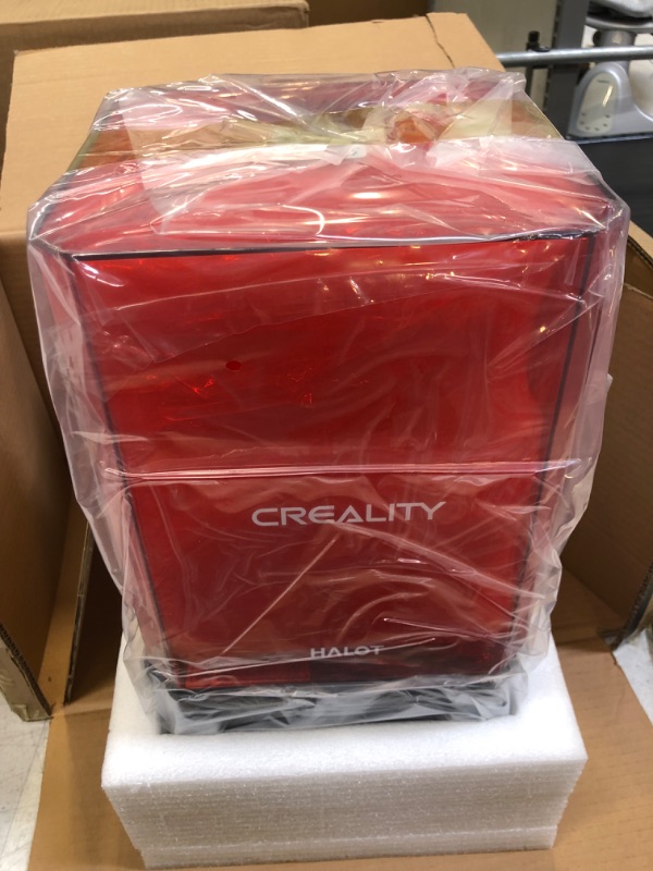 Photo 4 of Creality Official HALOT-ONE (CL-60) Resin 3D Printer with Precise Intergral Light Source, WiFi Control and Fast Printing,Dual Cooling & Filtering System, Assembled Out of The Box Red/Black