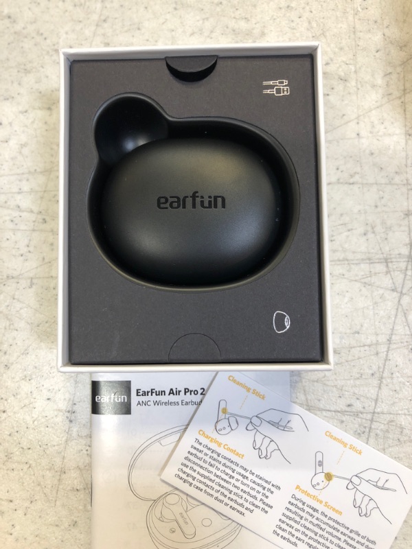 Photo 3 of Wireless Earbuds, EarFun Air Pro 2 Hybrid Active Noise Cancelling Wireless Earphones, Bluetooth 5.2 Headphones with Mics, In-ear Detection, Ambient Mode, 34H Playtime Wireless Charging, Volume Control