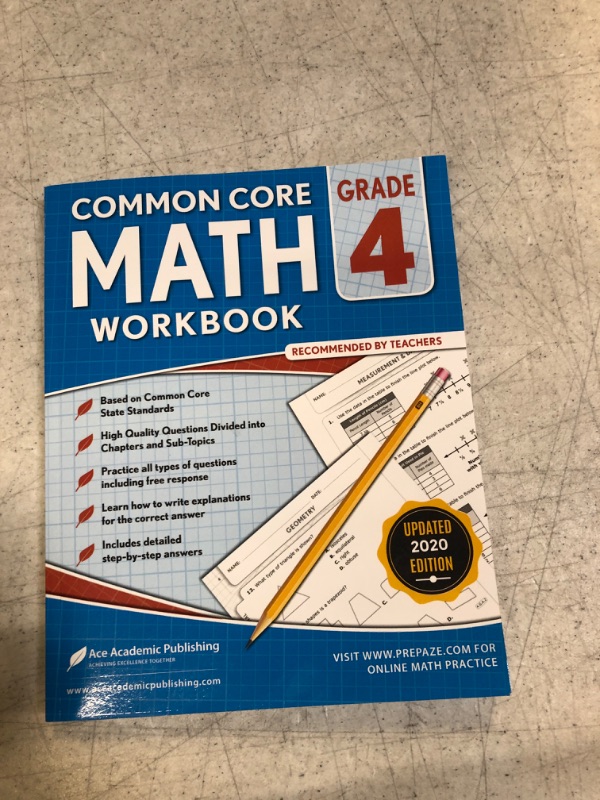 Photo 1 of 4th grade Math Workbook: CommonCore Math Workbook