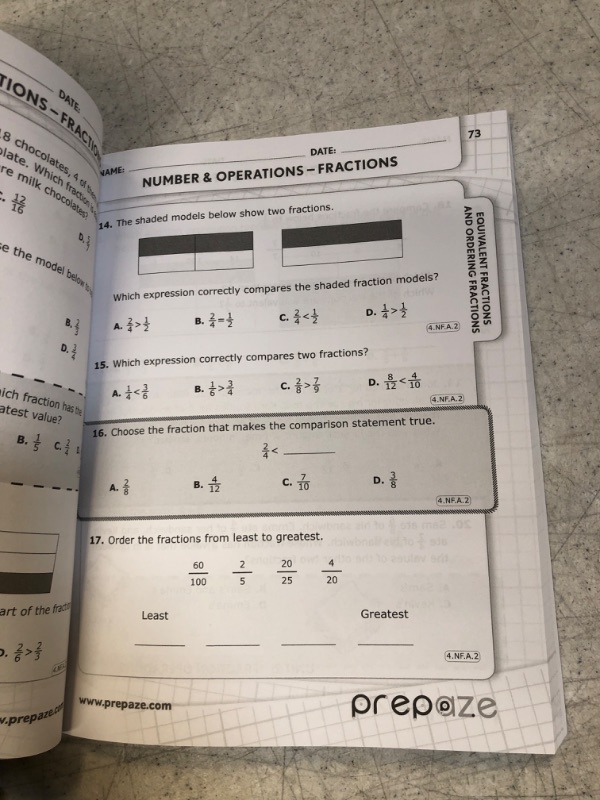 Photo 1 of 4th grade Math Workbook: CommonCore Math Workbook