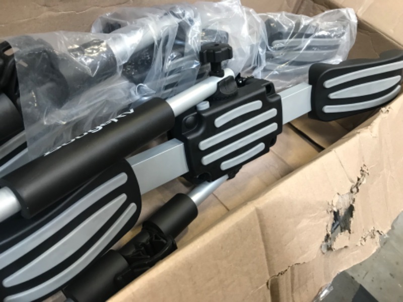 Photo 1 of BougeRV Kayak Roof Rack for 2 Kayaks Folding Kayak Rack Anti-Rust Free Assembly J-Cradle Carrier Rack Universal Fitment for Most Roof Racks, for Kayak, SUP or Surfboard (One Pair) ------- OUT OF THE BOX NEW, BOX DAMAGED