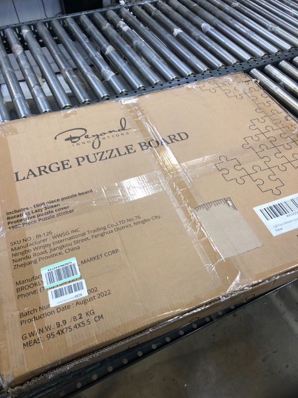 Photo 1 of 1500 Piece Wooden Jigsaw Puzzle Table - 4 Drawers, Rotating Puzzle Board | 35” X 28” Jigsaw Puzzle Board | Puzzle Cover Included - Portable Puzzle Tables for Adults and Kids by Beyond Innoventions 
