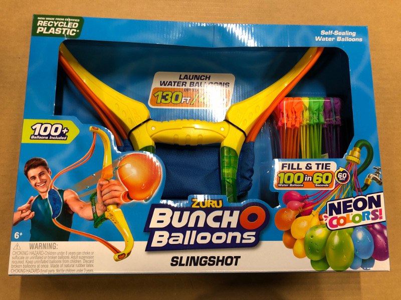 Photo 2 of Bunch O Balloons Slingshot with 100pc Neon Water Balloons by