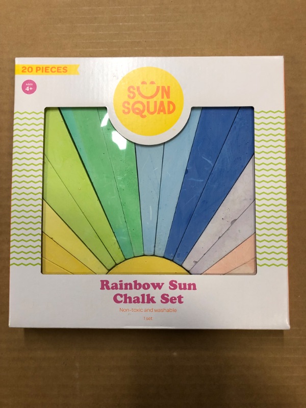 Photo 2 of 20pc Sidewalk Rainbow Sun Chalk - Sun Squad