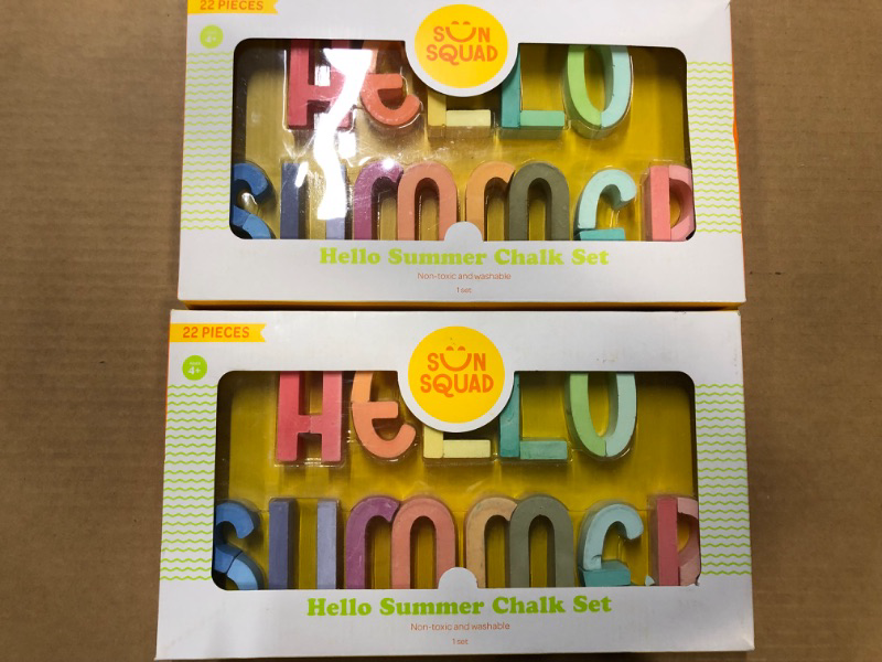 Photo 1 of 2 PACK---- SUN SQUAD HELLO SUMMER CHALK SET 