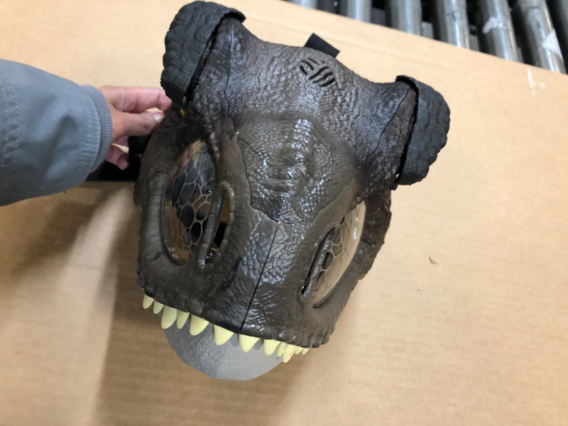 Photo 1 of Jurassic World Dominion Dinosaur Mask Tyrannosaurus Rex Chomp N Roar Costume Play