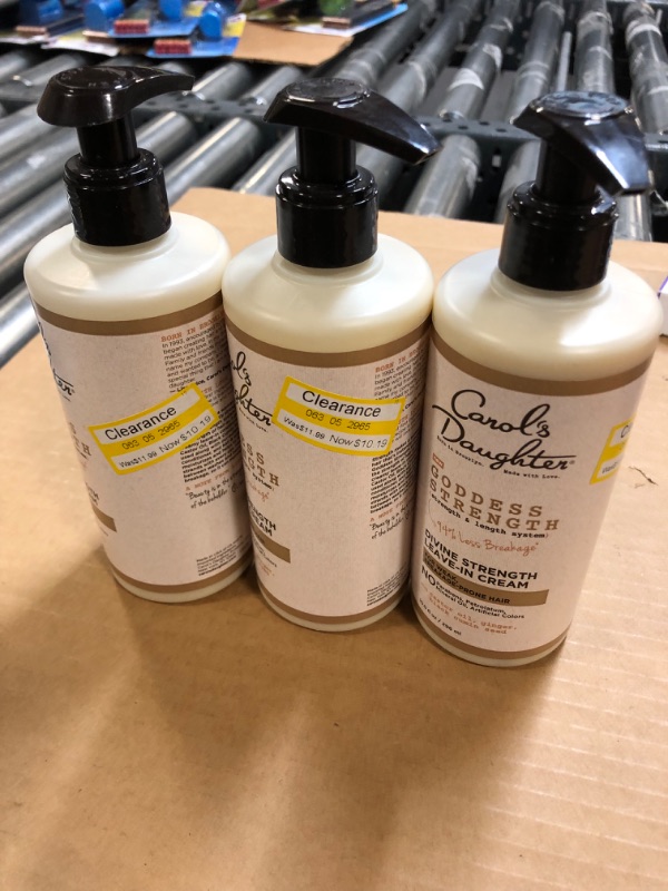 Photo 2 of 3 PACK---Carol&#39;s Daughter Goddess Strength Divine Strength Leave In Conditioner with Castor Oil for Weak, Breakage Prone Hair - 10 fl oz