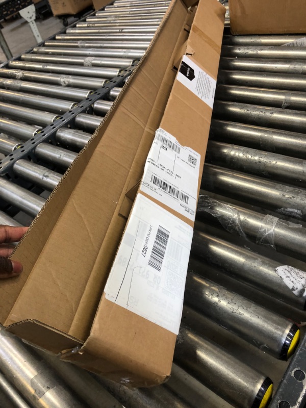 Photo 1 of Amazon Basics Room Darkening Blackout Curtain Rod - 48" to 88", Nickel Nickel 48" to 88" 5/8-Inch Rod