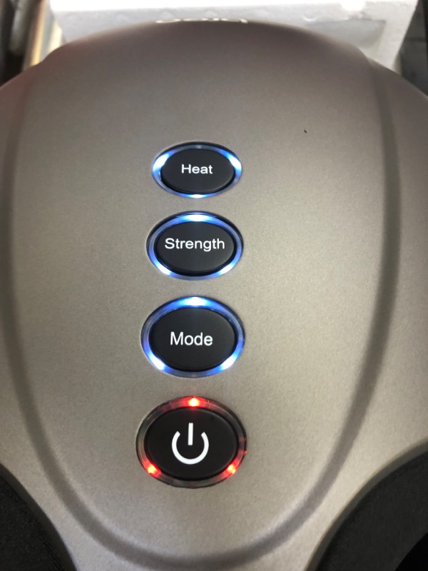 Photo 1 of Breo Foot Massager Machine with Heat, Shiatsu Deep Tissue Kneading, Rolling Massage for Relief, Fits Feet Up to Men Size 12 1 Count (Pack of 1)