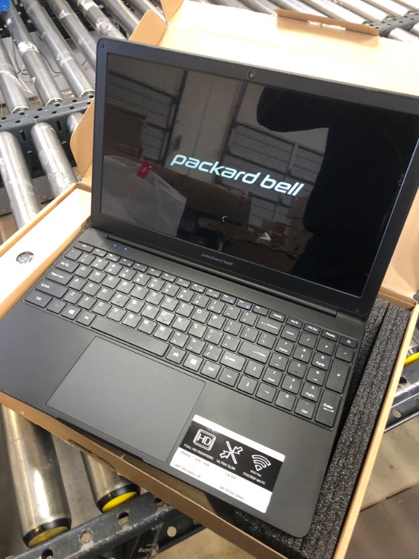 Photo 1 of Packard Bell 15.6 inch Laptop IPS FHD 1920 x 1080 Resolution Laptop Computer, Intel Celeron N4020, UHD Graphics 600, 4GB Ram 128GB SSD, Micro SD Slot, Windows 11 in Home S Mode, 2MP Camera, Speakers 15.6" Laptop