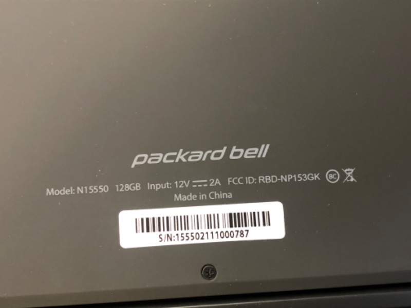 Photo 4 of Packard Bell 15.6 inch Laptop IPS FHD 1920 x 1080 Resolution Laptop Computer, Intel Celeron N4020, UHD Graphics 600, 4GB Ram 128GB SSD, Micro SD Slot, Windows 11 in Home S Mode, 2MP Camera, Speakers 15.6" Laptop