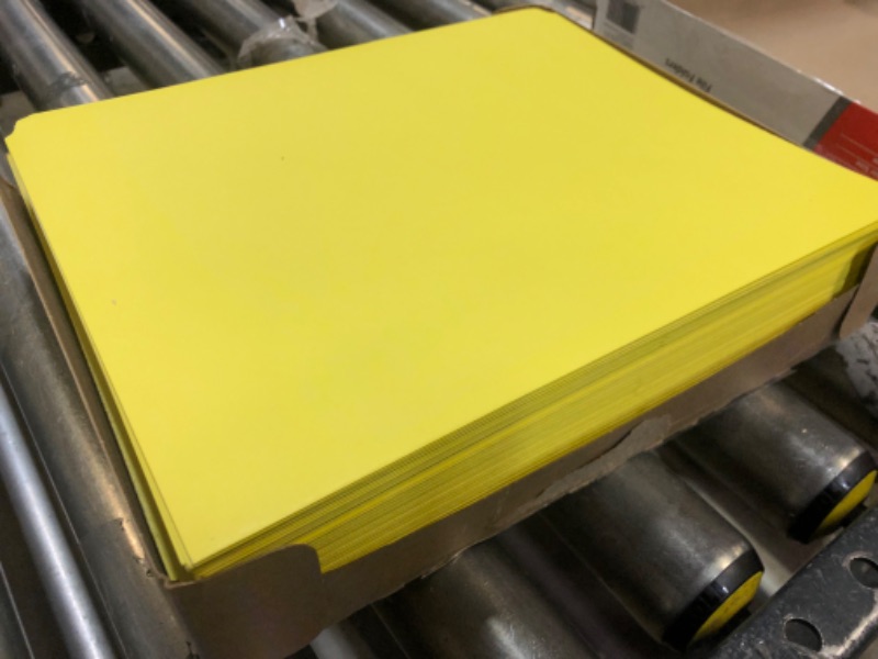 Photo 3 of Pendaflex Two-Tone Color File Folders, Letter Size, Yellow, Straight Cut, 100/BX (152 YEL)