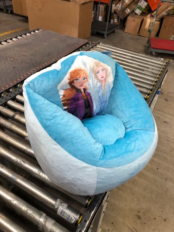 Photo 2 of Disney Frozen 2 Rounded Back Micromink Bean Bag Chair, 20x20x20, Ages 3+