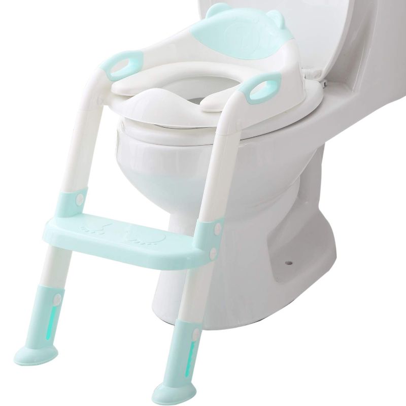 Photo 1 of Fedicelly Potty Training Seat Ladder Toddler,Potty Seat Toilet Boys Girls,Kids Toilet Training Seat Step (Blue)