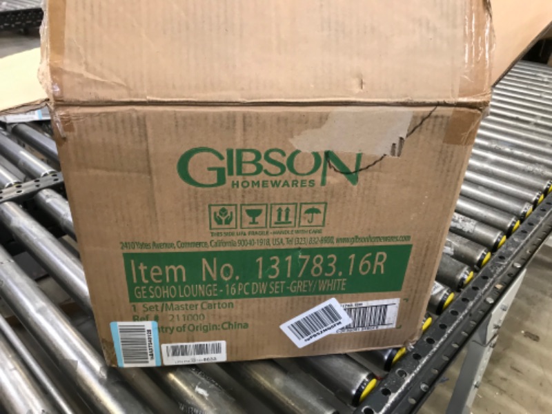 Photo 2 of 
Gibson Elite Soho Lounge Dinnerware Set, Service for 4 (16pcs), Matte Gray
Size:Service for 4 (16pcs)
Color:Matte Grey