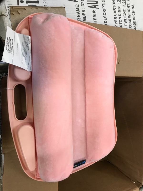 Photo 4 of LapGear Mydesk Lap Desk with Device Ledge and Phone Holder - Rose Quartz - Fits Up to 15.6 Inch Laptops - Style No. 44434 Rose Quartz Single Unit Holder