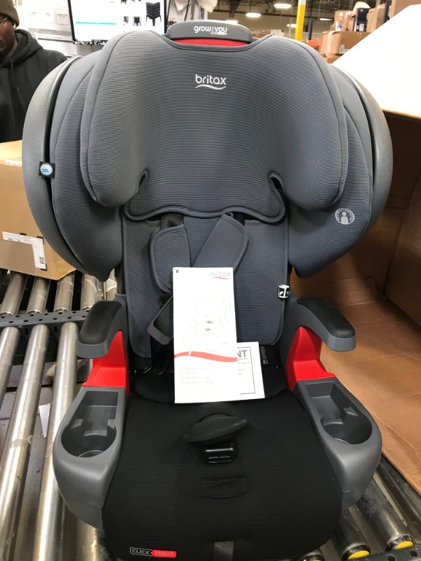 Photo 4 of Britax Grow With You ClickTight Harness Booster Car Seat - Otto SafeWash (Flame Retardant-Free) (Albee Exclusive) [New Version of the Frontier]