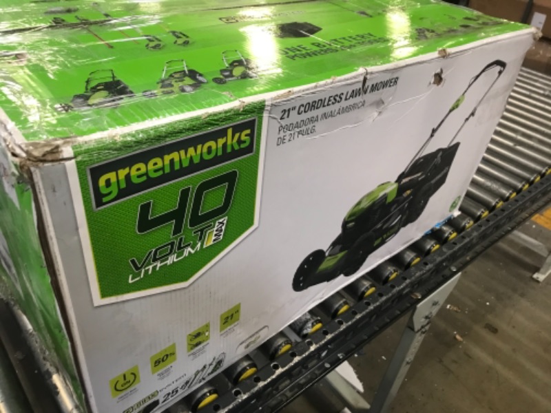 Photo 8 of Greenworks 40V 21" Cordless Brushless Push Mower, Tool Only
