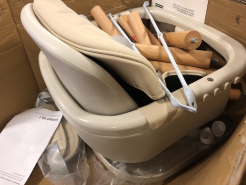 Photo 3 of 1pc  3-in-1 Convertible Wooden High Chair,Baby High Chair  