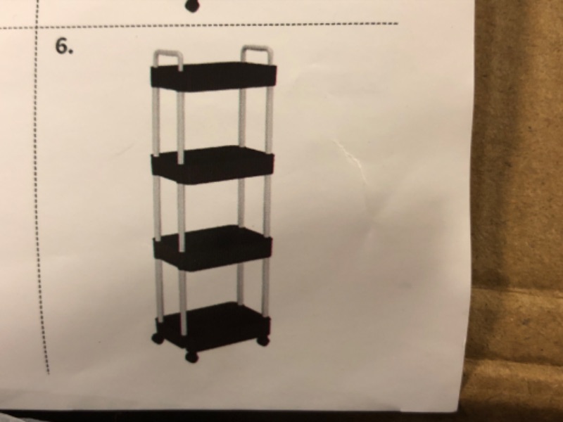 Photo 1 of 4 tier small Utility Cart