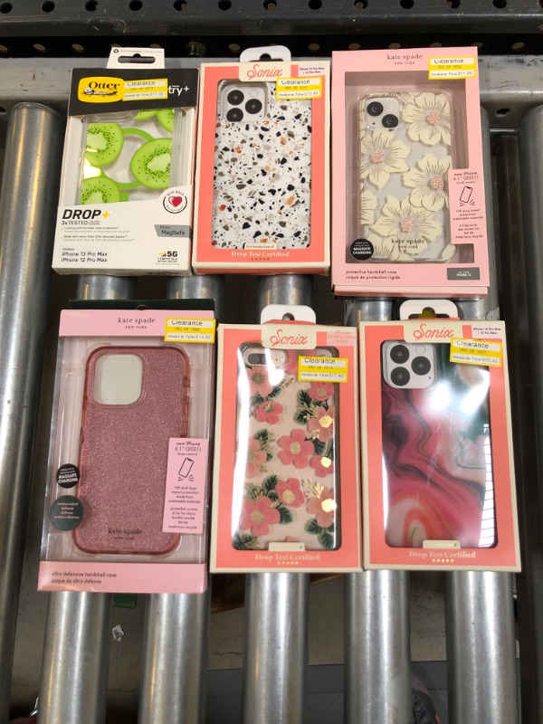 Photo 1 of 6 PACK VARIOUS PHONE CASES FOR IPHONE 12 PRO MAX - IPHONE 13 PRO MAX 