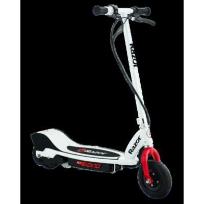 Photo 1 of Razor E200 Electric Scooter - White for Ages 13+ and up to 154 Lbs 8 Pneumatic Front Tire 200W Chain Motor up to 12 Mph & up to 8-mile Range 24V
