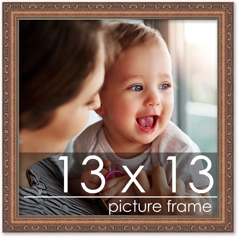 Photo 1 of  13x13 Traditional Antique Gold Complete Picture Frame 
